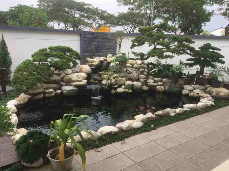 Fish Pond & Filter Media Design & Build Johor Bahru (JB) | Landscaper Johor Bahru (JB) | Landscape Design Johor Bahru (JB)